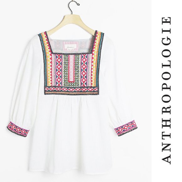 Anthropologie Tops - NWT Anthropologie embroidered tunic